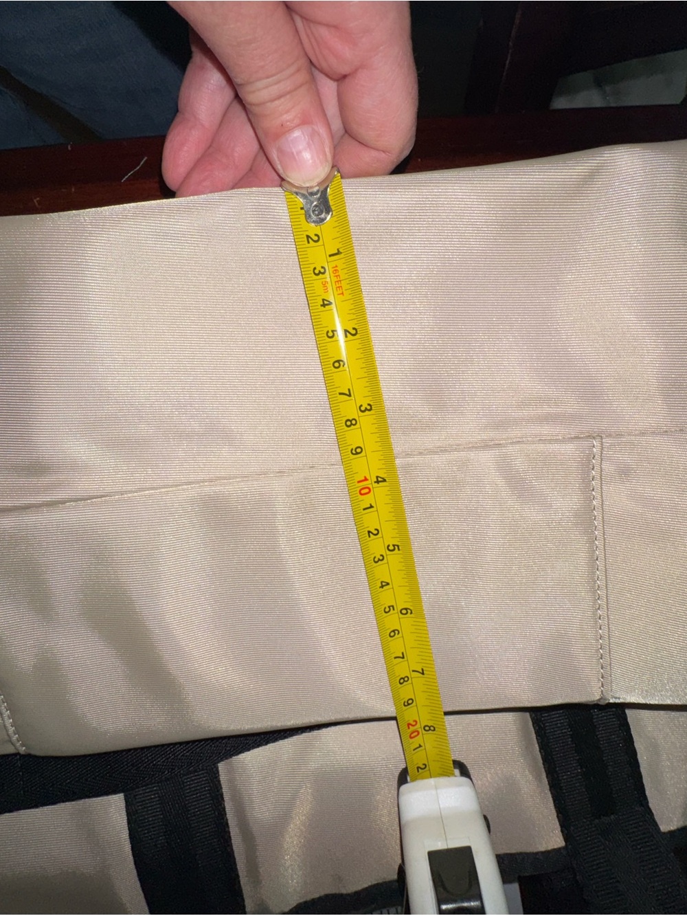 Hunter taupe and Black Contrast Tote - Picture 7 of 8